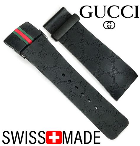 buy men's leather gucci watch band|gucci silicone watch replacement band.